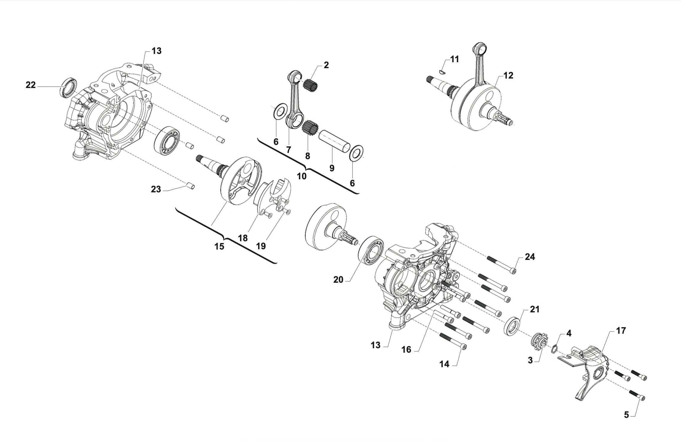OK S3 — Crankshaft & Crankcase