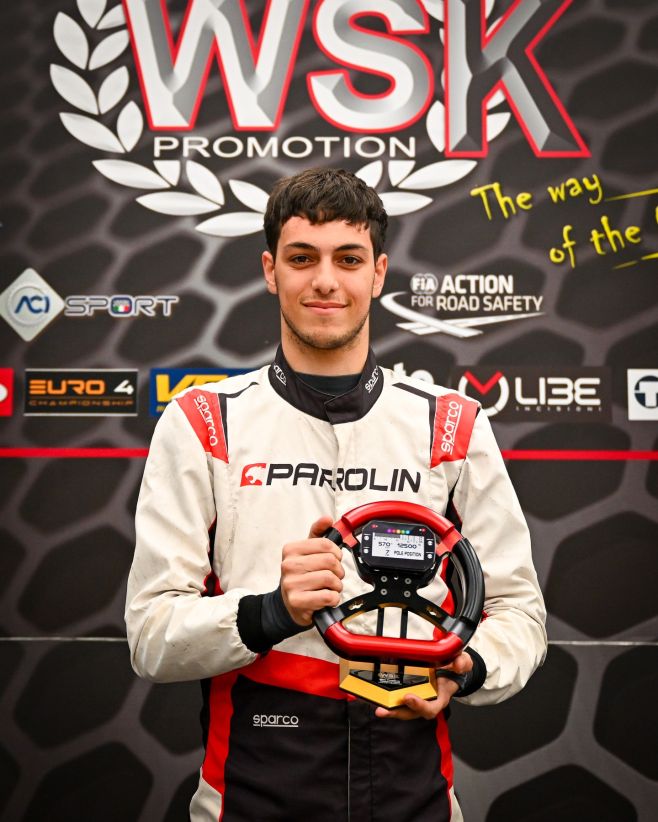 POLEEE POSITION !!! In the last round of WSK Final Cup round 3, Federico Rossi take the pole position in the OKN category...